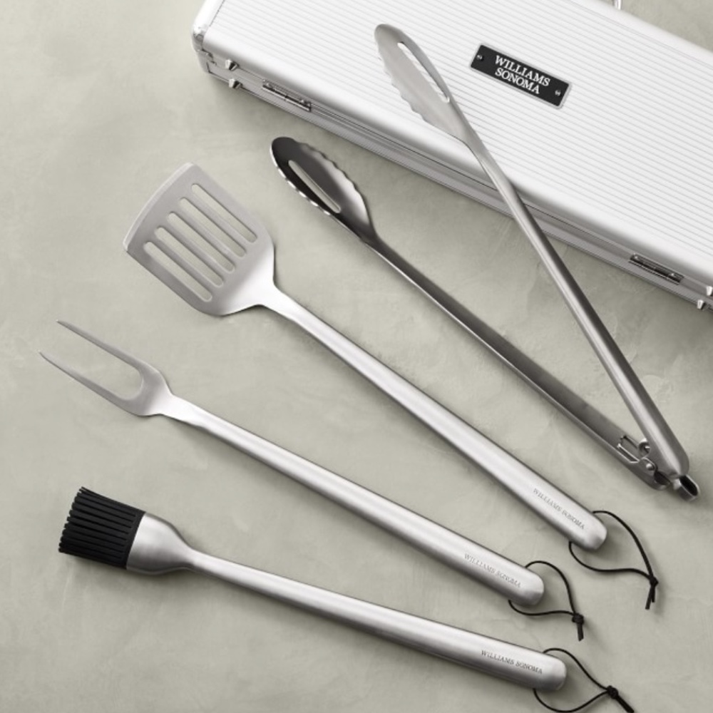 WILLIAMS SONOMA Stainless-Steel BBQ Tool S…
